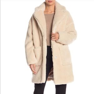 Oversized BCBG Teddy coat